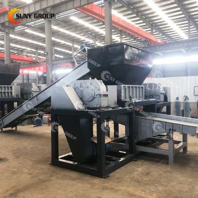 800-5000 kg/h de capacidad Trituradora de chatarra de metal de doble eje con cuchillas personalizables