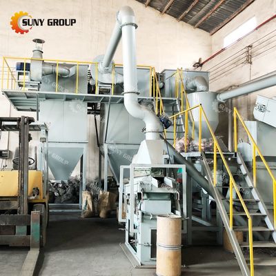 Máquina automática de reciclaje de baterías de litio de 25 kW para la solución de separación y trituración