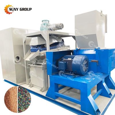 Máquina de reciclaje de alambre de cobre de 1900 kg de peso Granulador de cable de chatarra con tasa de reciclaje del 99%