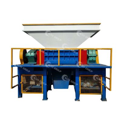 15000W trituradora de doble eje para residuos de neumáticos de desecho de plástico industrial de aluminio