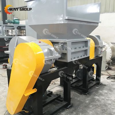 800-5000 kg/h de capacidad Trituradora de chatarra de metal de doble eje con cuchillas personalizables