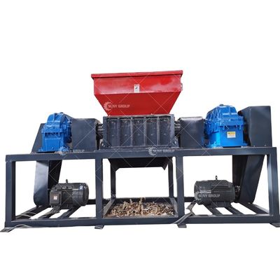 15kW motor de desechos de doble eje triturador de metales para triturar y reciclar residuos de metales