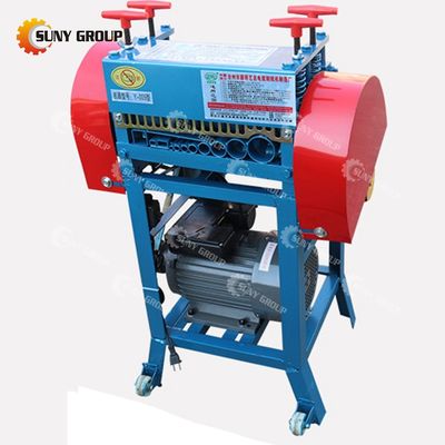 4.5kw Máquina de corte de cables de plástico para separar el cobre de las carcasas de caucho/plástico