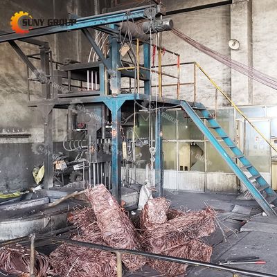 Máquina para la fundición de barras de cobre sin oxígeno para doble corriente de alta productividad