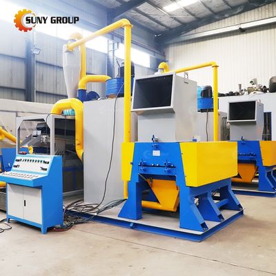 Maquina de trituración de alambre de cobre y separador de plástico de 95 kW para reciclaje de alta productividad