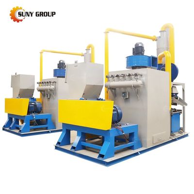 Maquina de trituración de alambre de cobre y separador de plástico de 95 kW para reciclaje de alta productividad