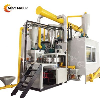 Equipo de reciclaje de tubos de aluminio y plástico de 85 kW de potencia para 200-1000 kg/h de capacidad