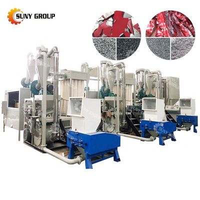 Equipo de reciclaje de tubos de aluminio y plástico de 85 kW de potencia para 200-1000 kg/h de capacidad