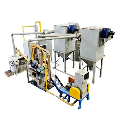 Máquina avanzada de reciclaje de placas revestidas de cobre CCL/ Máquina de trituración y separación de PCB