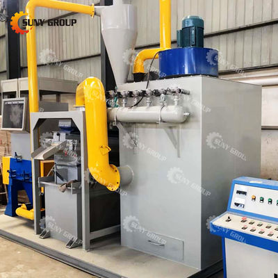 39kW Granulador de alambre de cobre Máquina de separación de viento Video de salida-inspección proporcionada