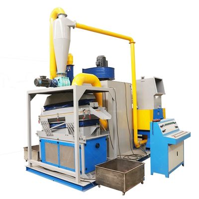 Máquina avanzada de reciclaje de cables de cobre controlados por PLC para triturar y separar alambre