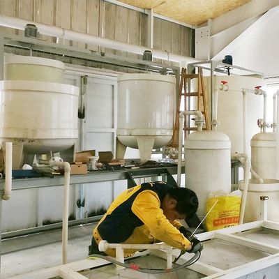 Superficie de la planta de refinación de metales preciosos Equipo de electrolización de plata y estaño