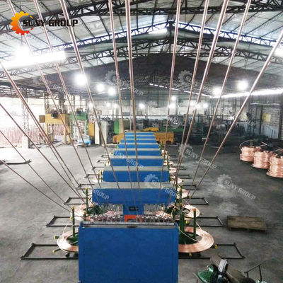 12000T/año Línea de producción de fundición continua de barras de cobre para la electroextracción de cobre