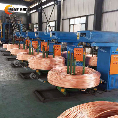 12000T/año Línea de producción de fundición continua de barras de cobre para la electroextracción de cobre