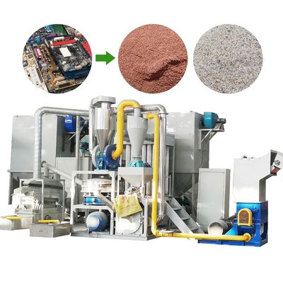 Separador de flujo de aire Refinar cobre Oro Recuperación Scarp Máquina de reciclaje de PCB con mejor