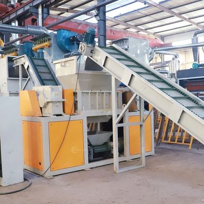 Máquina de reciclaje de separación de placas de PCB productos finales cobre y resina en polvo