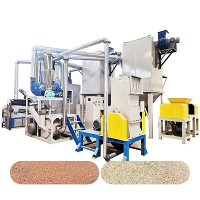 Máquina de separación de cobre totalmente automática para reciclar placa base de PCB de desechos