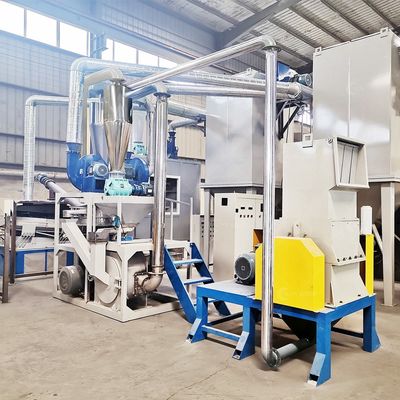 Máquina de reciclado de placas de circuito de residuos de materias primas con inspección de salida por video