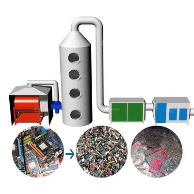 Máquina de calefacción de 150-1000 kg de capacidad para eliminar los componentes electrónicos de manera eficiente