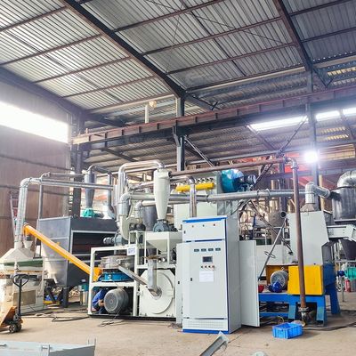 Máquina de reciclaje de separación de silicio de paneles solares ecológicos para el reciclaje de materias primas