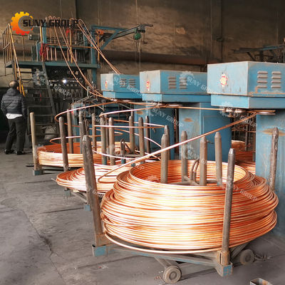 Máquina de fundición eléctrica de barras de cobre sin oxígeno para la tecnología de cobre caté