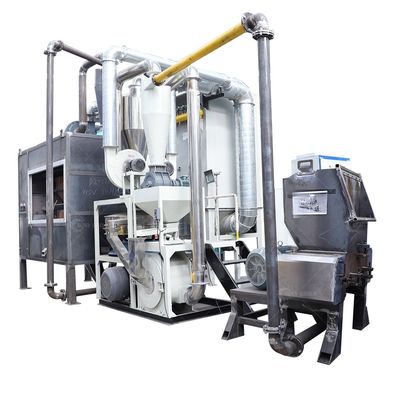 Equipo de trituración de residuos de aluminio y plástico, trituración y separación para el mercado minorista