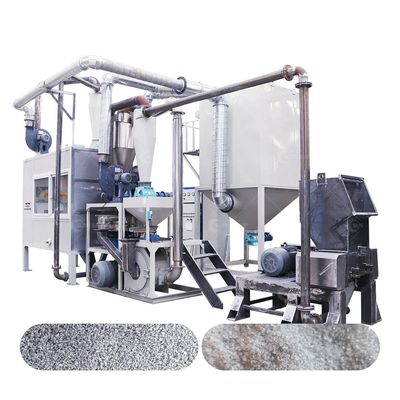 Equipo de trituración de residuos de aluminio y plástico, trituración y separación para el mercado minorista