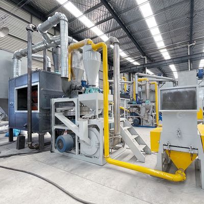 Equipo de trituración de residuos de aluminio y plástico, trituración y separación para el mercado minorista