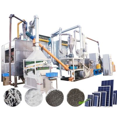 Equipo de reciclaje de paneles solares de alta capacidad de 200-1000 kg/h para paneles monocelulares completos