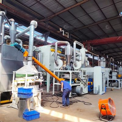 Equipo de reciclaje de paneles solares de alta capacidad de 200-1000 kg/h para paneles monocelulares completos