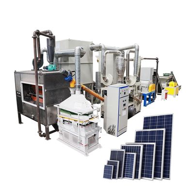 Equipo de reciclaje de paneles solares de alta capacidad de 200-1000 kg/h para paneles monocelulares completos