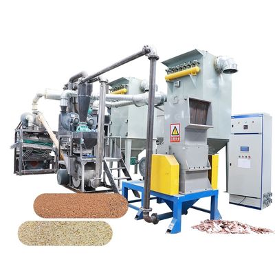 Máquina de reciclaje de placas de circuitos PCB de 15000KG de peso con separación de resina de cobre