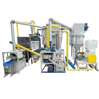 Máquina de reciclaje de residuos de PCB de 220V/380V/tensión personalizada para triturar y separar