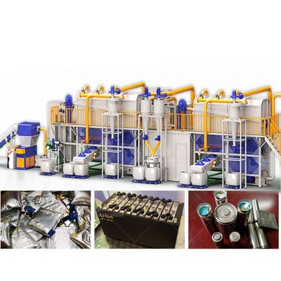 Máquina de reciclaje de baterías de litio para computadoras