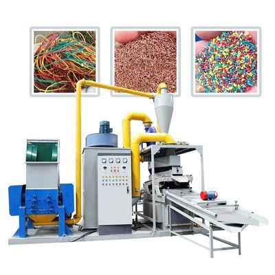 Máquina granuladora de alambre de cobre de tecnología avanzada para reciclaje de 100-1000 kg de capacidad