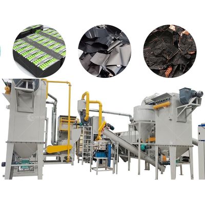 Equipo de la planta de reciclado de baterías de litio para la eliminación de residuos de baterías 25 200-1000KG/h