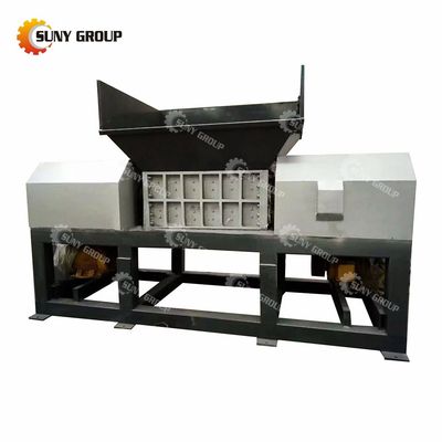 Máquina de trituración de residuos electrónicos de doble eje de residuos plásticos de residuos metálicos con potencia de 15 kW