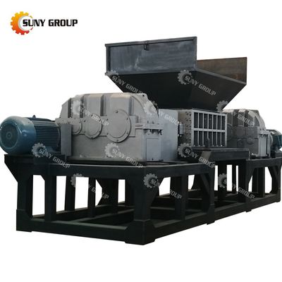 Máquina de trituración de residuos electrónicos de doble eje de residuos plásticos de residuos metálicos con potencia de 15 kW
