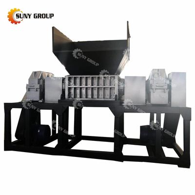 Máquina de trituración de residuos electrónicos de doble eje de residuos plásticos de residuos metálicos con potencia de 15 kW