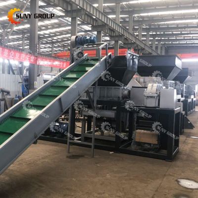 800-5000 kg/h de capacidad Trituradora de chatarra de metal de doble eje con cuchillas personalizables