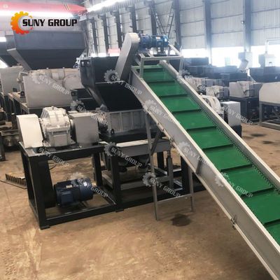 800-5000 kg/h de capacidad Trituradora de chatarra de metal de doble eje con cuchillas personalizables