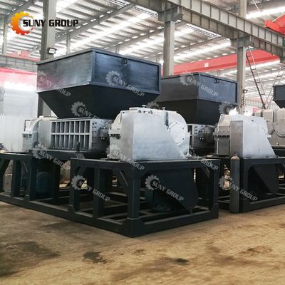 800-5000 kg/h de capacidad Trituradora de chatarra de metal de doble eje con cuchillas personalizables