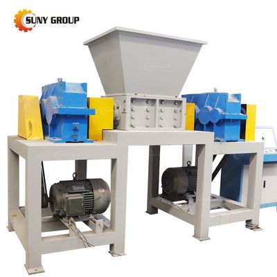 Máquina de trituración de residuos electrónicos de doble eje de residuos plásticos de residuos metálicos con potencia de 15 kW