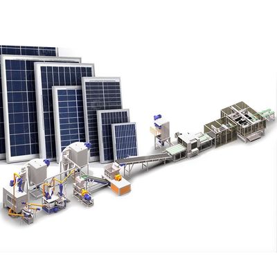 Máquina de reciclaje de paneles solares de capacidad de 200-1000 kg/h para la recuperación de láminas fotovoltaicas ecológicas