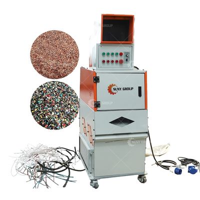 Máquina de reciclaje de alambre de cable de índice de clasificación al 99% con mini granulador de alambre de cobre de desecho