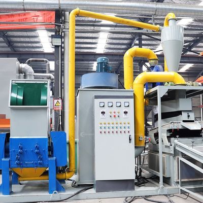 Máquina de separación de alambre de cobre de desechos controlada por PLC para equipos de granulador de cables