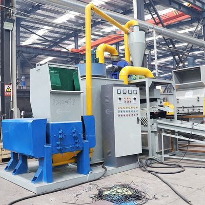 Máquina de trituración y reciclaje de cables de chatarra a pequeña escala con alta productividad