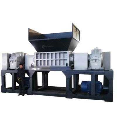 15kW de potencia llena automática de neumáticos de desecho personalizado trituración máquina de reciclaje trituradora de neumáticos