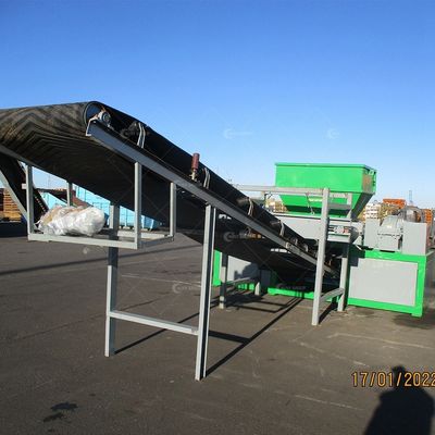 3000KG de Peso de doble eje triturador para barricas de hierro de desechos multifuncionales en la actualidad