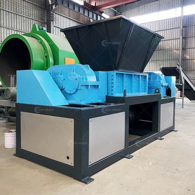 Máquina de trituración de doble eje con cuchillas personalizables para caja de embalaje de residuos y disco duro